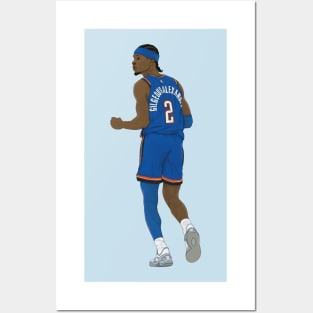 Shai Gilgeous-Alexander Digital Illustration Posters and Art